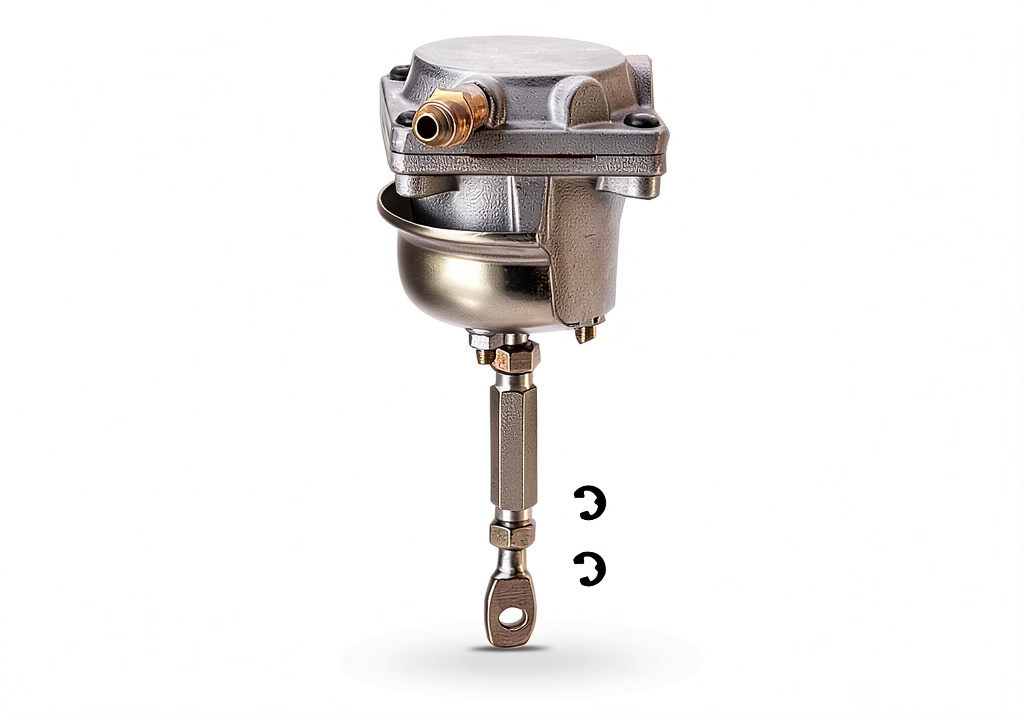 Haturbo GTA4502V wastegate showing metal construction and ports