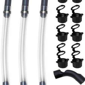 Mapleza PVC Fuel Hose Kit 4-Piece with Hose Bender and Vent Caps-0
