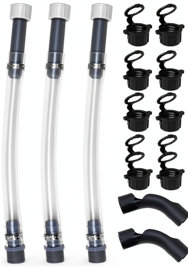 Mapleza PVC Fuel Hose Kit 4-Piece with Hose Bender and Vent Caps-0