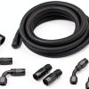 Fuel Hose 10ft Nylon Braided Black 0.43in ID Ucreative-0