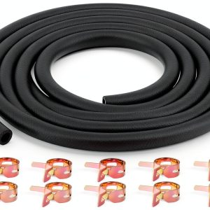 Fuel Hose Tikimoon Quarter Inch ID 0.47 OD 10ft Black NBR YG001-0