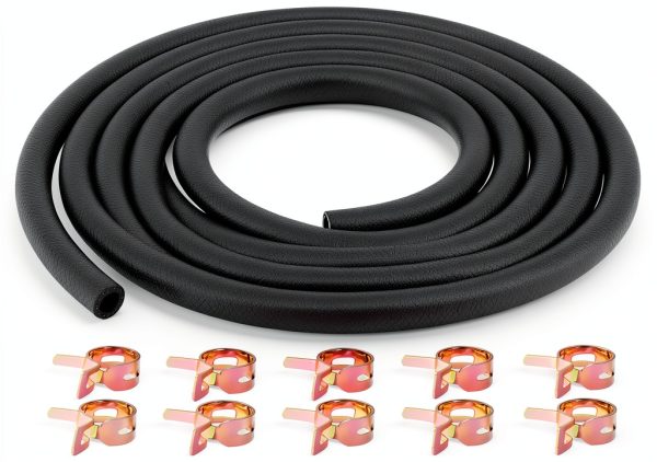 Fuel Hose Tikimoon Quarter Inch ID 0.47 OD 10ft Black NBR YG001-0