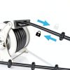 Fuel Hose Reel FADHOLE FHREEL Gray 1" x 33ft Automatic Retractable-2