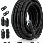 PTFE Fuel Hose EVIL ENERGY 20ft Black 12AN High Pressure 3000psi-0