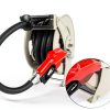Fuel Hose Reel FADHOLE FHREEL Gray 1" x 33ft Automatic Retractable-5