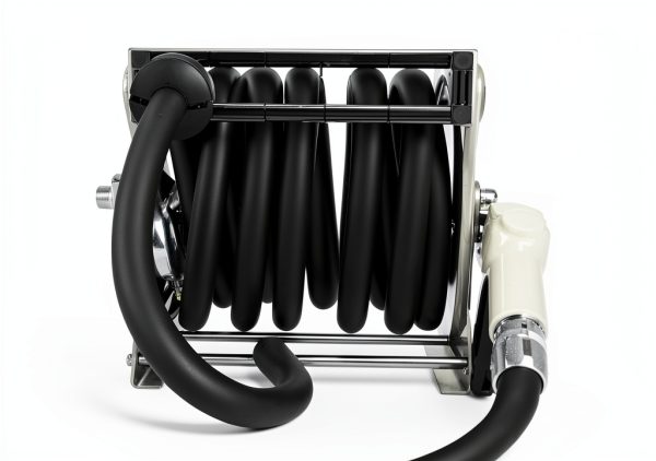 Fuel Hose Reel FADHOLE FHREEL Gray 1" x 33ft Automatic Retractable-4