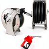 Fuel Hose Reel FADHOLE FHREEL Gray 1" x 33ft Automatic Retractable-6
