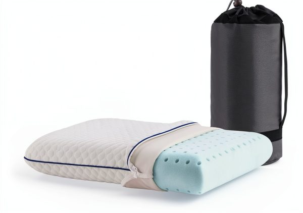 Weekender Gel Memory Foam Camping Pillow Small Travel Cooling 1 Pack-0