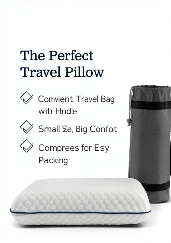 Weekender Gel Memory Foam Camping Pillow Small Travel Cooling 1 Pack-5